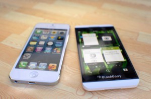 Blackberry Z10 не светит и доля популярности iPhone 5
